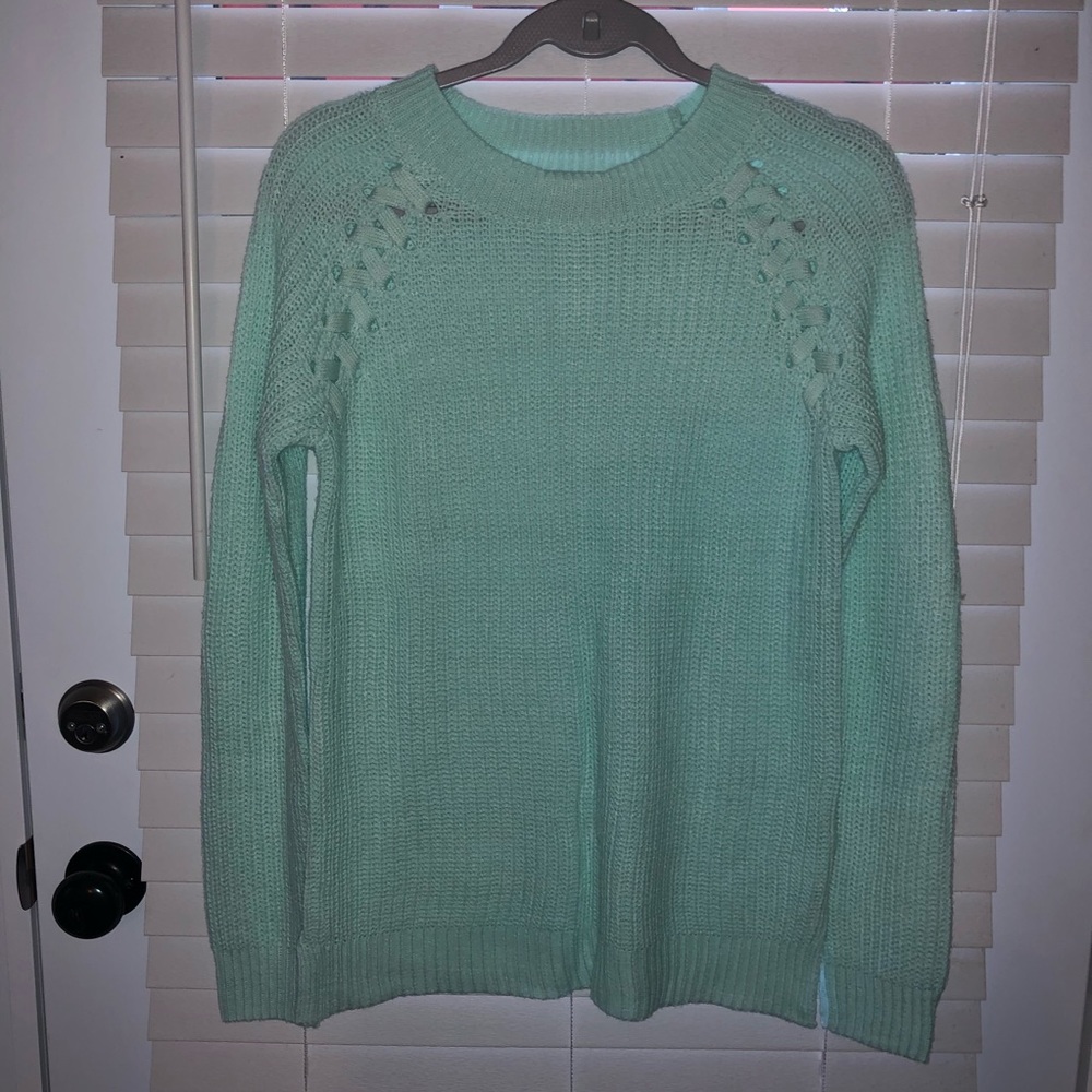 Teal/Mint Knit Sweater